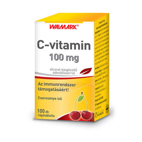 C vitamin 100mg cseresznyés rágótabletta