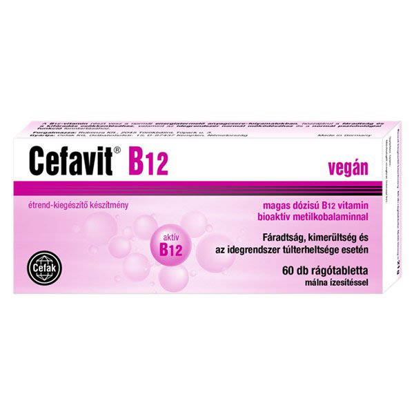 CEFAVIT B12 RÁGÓTABLETTA