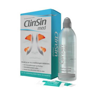 clinsin med  orröblítő műanyag flakon + 16 tasak